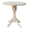 International Concepts Round 36 in Round Top Pedestal Table, 34.9 inH, Unfinished, 36 in W, 36 in L, 35.9 in H, Wood K-36RT-11P - alternate 1